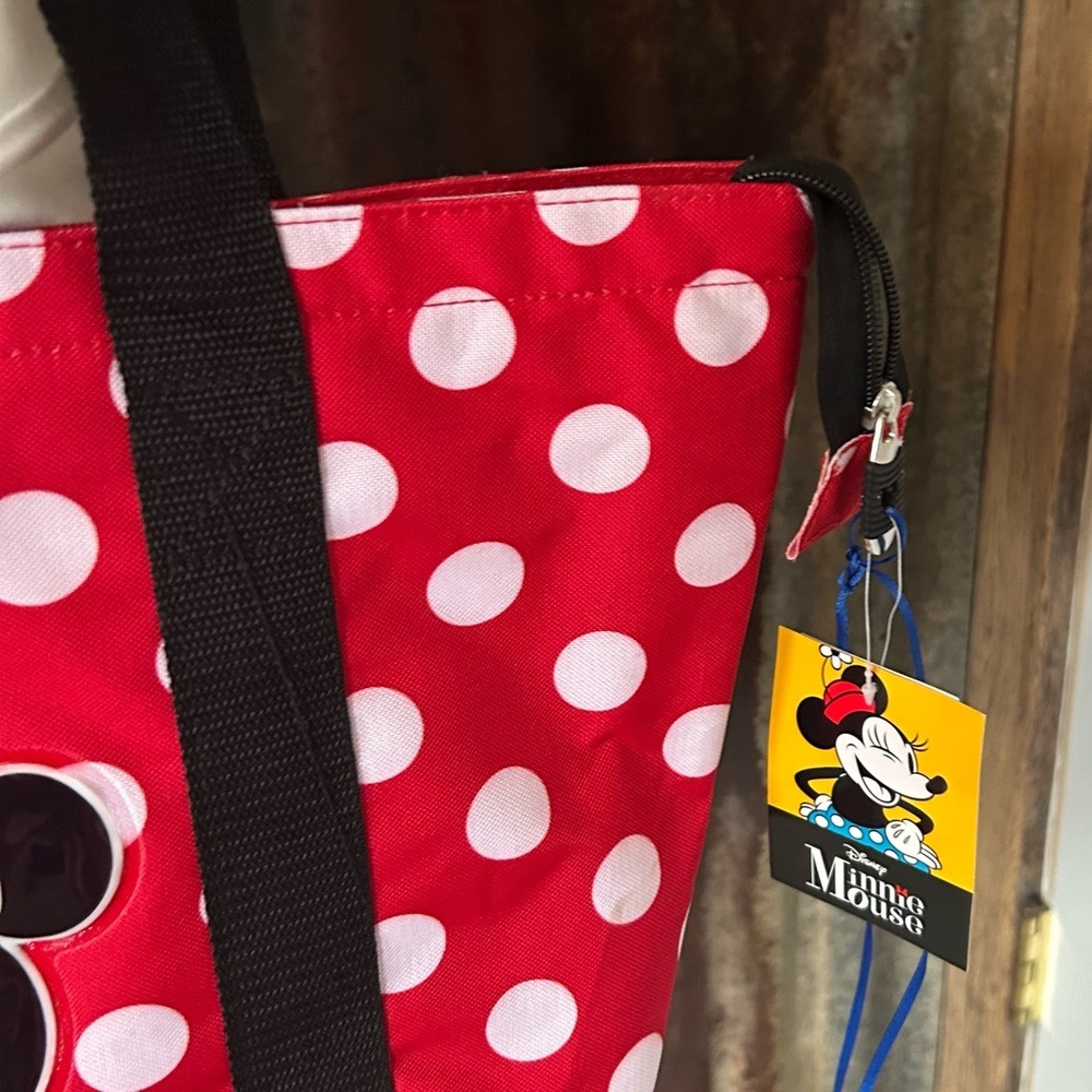NWT- Disney Minnie Mouse Red Polka Dot Tote Bag - Picture 3 of 7